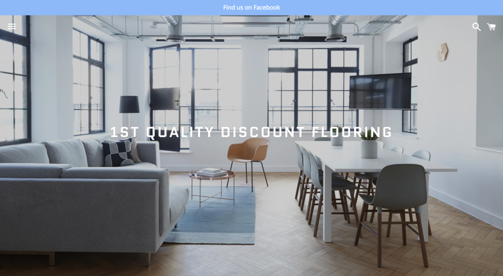Screenshot of 1st Quality Discount Flooring